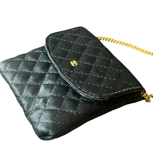 Vintage Chanel Black Quilted Micro Bag - with Chanel Gift Bag - Picture 9 of 15